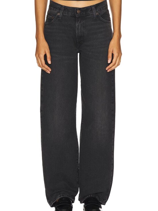 Levi's Denim - Levi's women's baggy dad jeans 100 cotton faded black size 27 VGUC